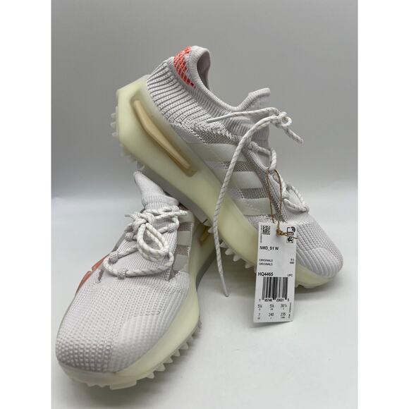 Adidas Women's NMD S1 Low Shoes Coral White HQ4465 Size 7 NWT - Picture 5 of 12